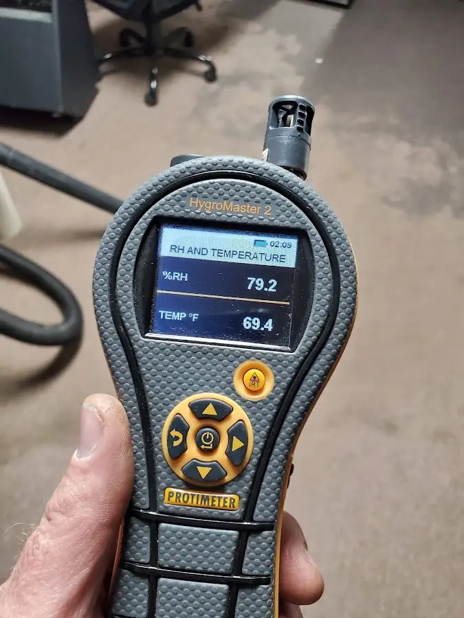 Moisture meter humidity assessment for Mold Remediation & Removal in The Villages